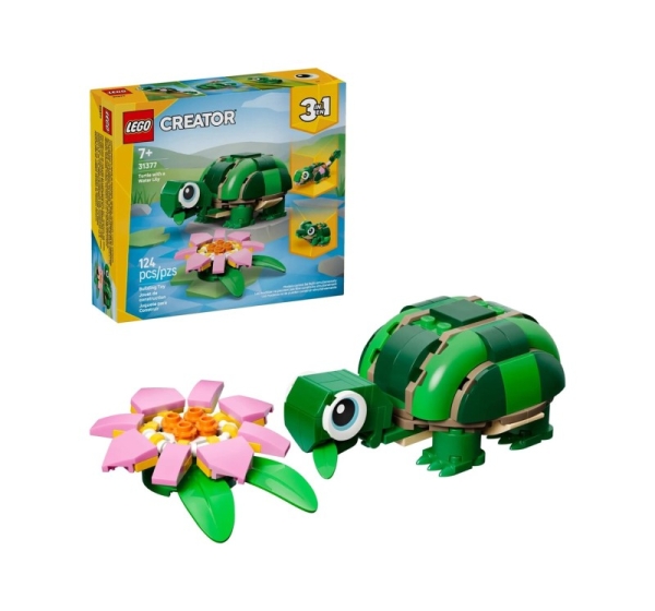 LEGO CREATOR 3 IN 1 31377 Turtle with a Water Lily Flower