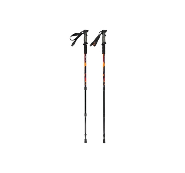 Kijki trekkingowe CMP Bern Trekking Poles czarno-pomarańczowe 3B36297 C905