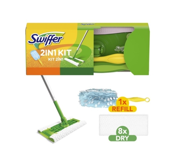 KIT 2IN1 FLOOR AND DUST BROOM SWIFFER