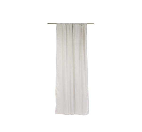 CURTAIN YORK 140X260CM LIGHT GREY/TAPE