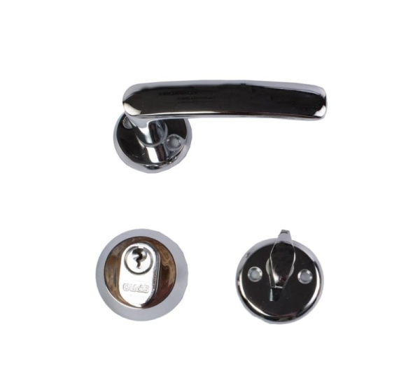 HANDLE K27+CYLINDER S-PRO+WC SET 16MM CH