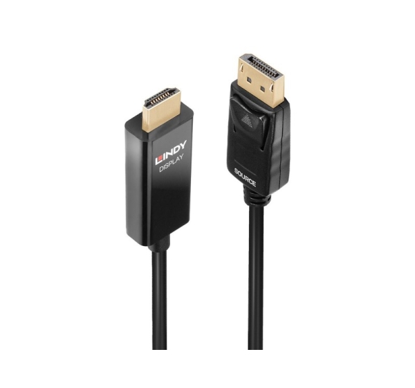 Lindy 2m Active DisplayPort to HDMI Cable with HDR
