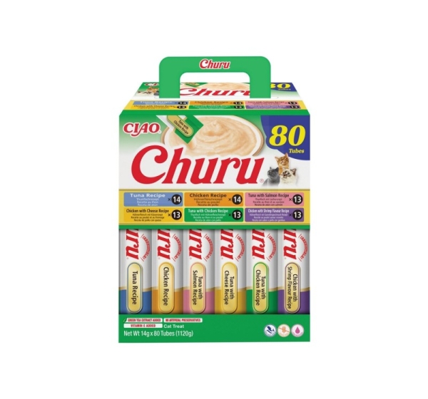 INABA Churu Chicken and tuna mix - cat treats - 80x14g