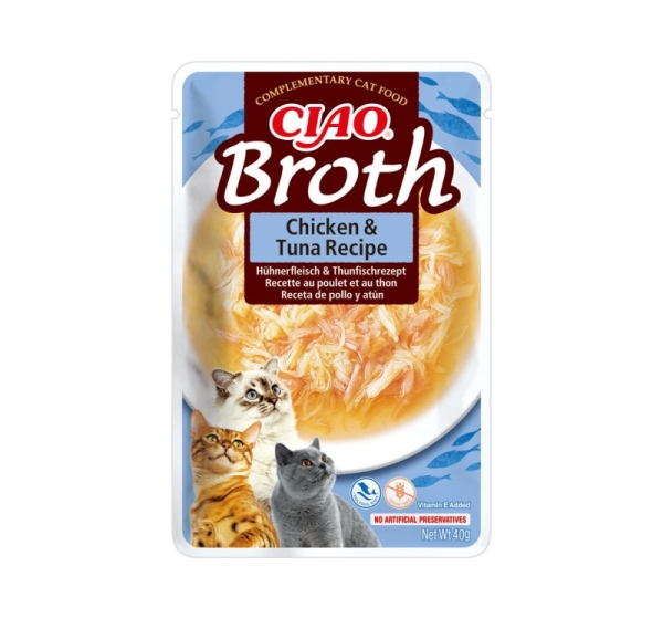 INABA Ciao Broth Chicken & Tuna - cat treats - 40g