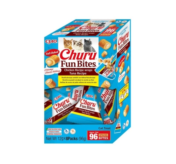 INABA Churu Fun Bites Chicken and tuna - cat treats - 8x12g
