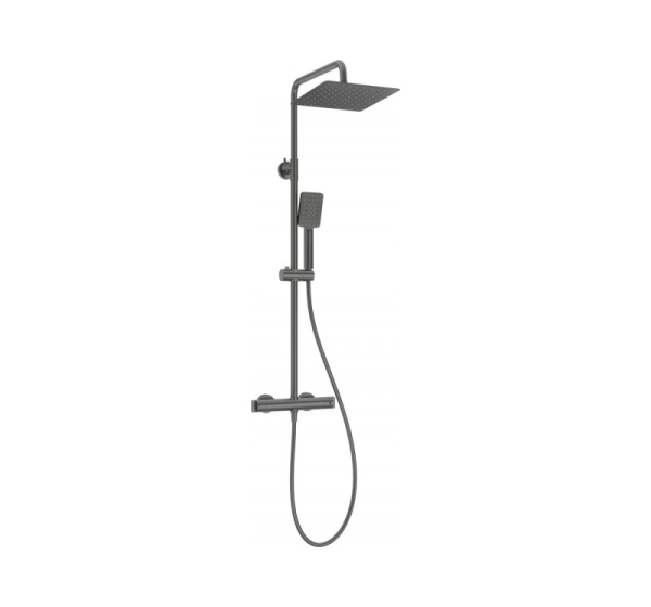 Shower head with thermostatic shower faucet