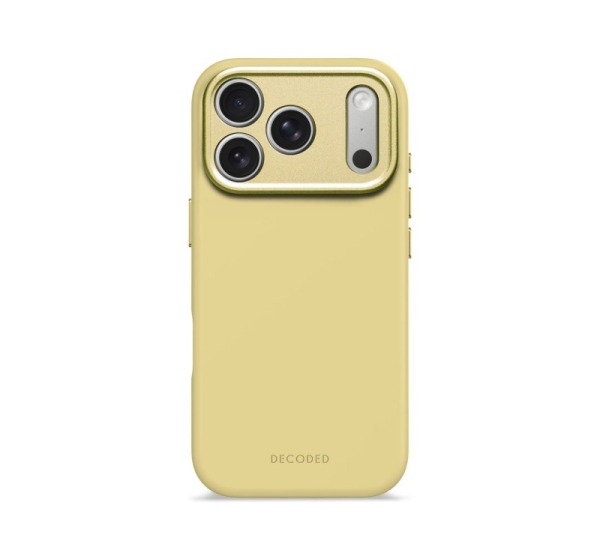 Decoded Silicone Backcover Apple iPhone 17 Pro Yuma Yellow mobile phone case 16 cm (6.3") Cover