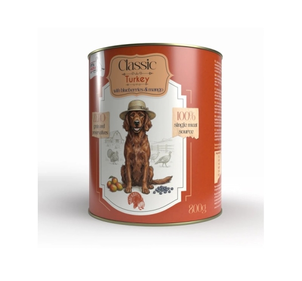 SYTA MICHA Classic Mono Turkey with mango - wet dog food - 800g