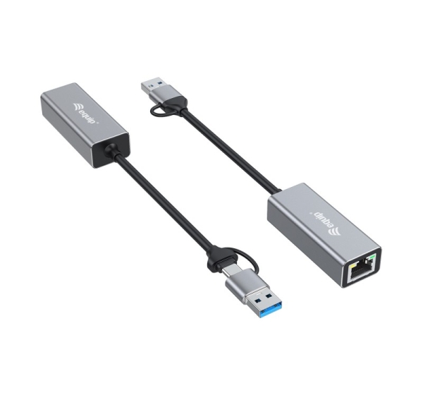 Equip USB-C to 2.5 Gigabit Ethernet Network (USB-C+A) Adapter