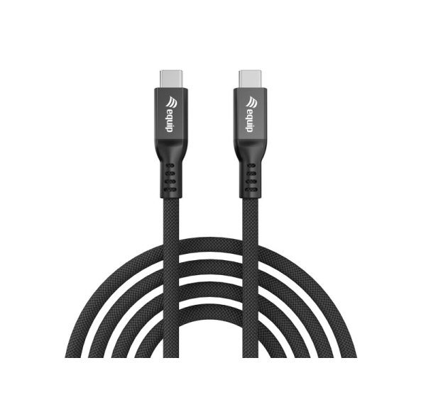 Equip USB 4 C to C Cable, 1.2m, PD240W, 8K/60Hz, 80Gbps, Black