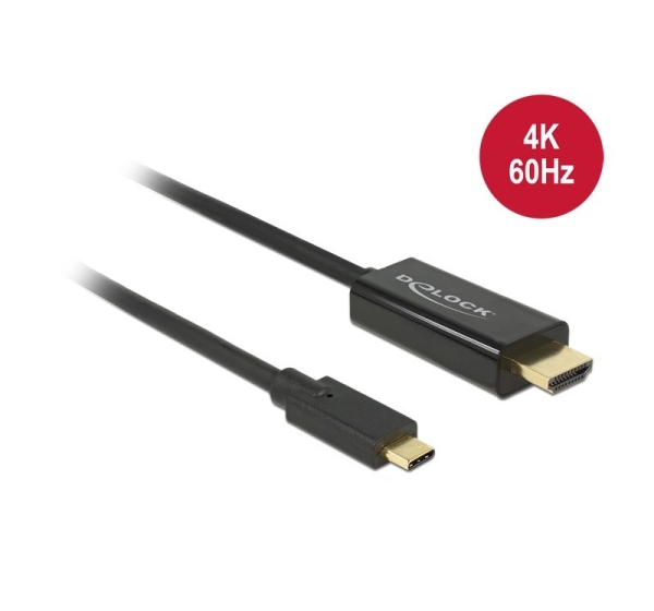 DeLOCK 85291 video cable adapter 2 m USB Type-C HDMI Black