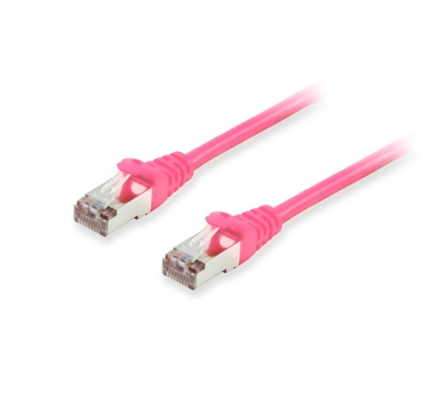 Equip Cat.6A S/FTP Patch Cable, Pink, 25m