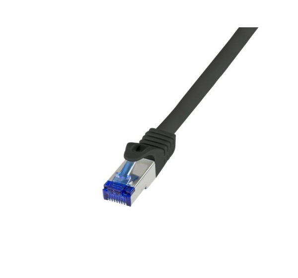 LogiLink C6A123S networking cable Black 30 m Cat6a S/FTP (S-STP) Round
