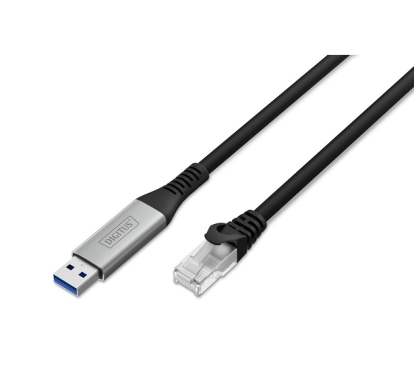Digitus USB-A - RJ45 Ethernet cable, 1Gbit/s, 15m