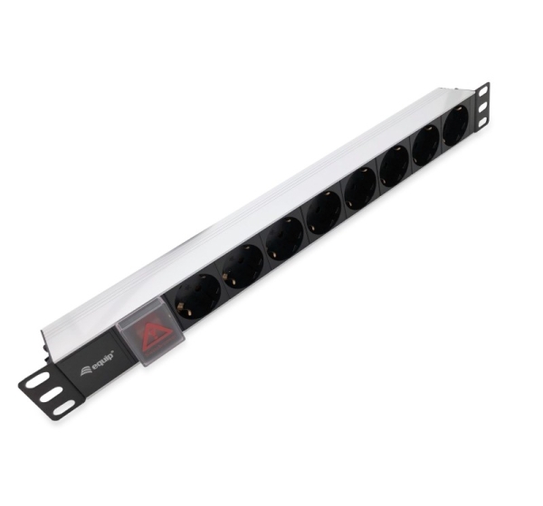 Equip 8-Outlet German Power Distribution Unit, Aluminum Shell
