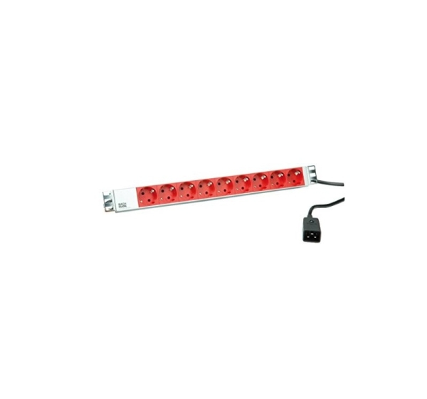 Bachmann 333.936 power extension 2 m 9 AC outlet(s) Indoor Grey, Red