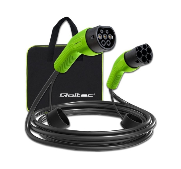 Qoltec 52473 EV Cable Type 2 for car charging 400V 11kW 16A