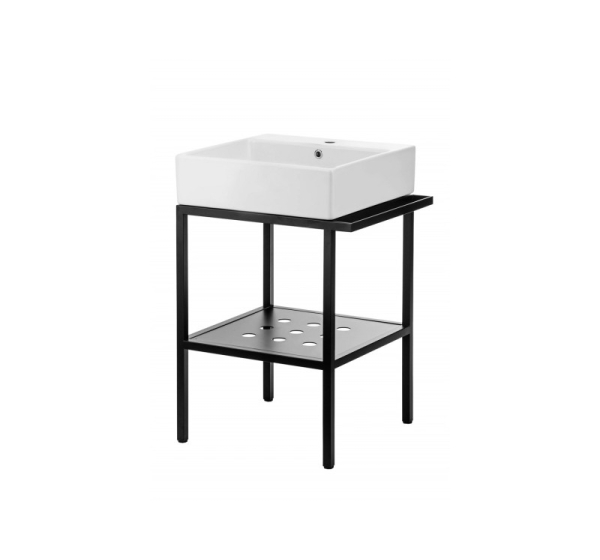 Standing bathroom console with washbasin - 56.5x50 cm