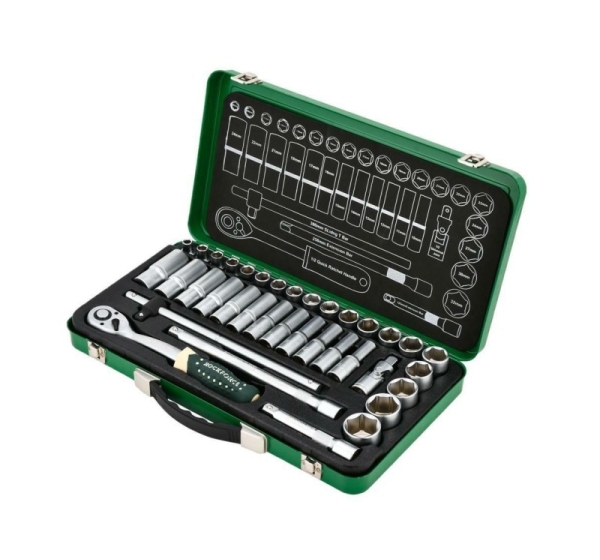 ROCKFORCE Wrench Set 36pcs 1/2" 8-32mm