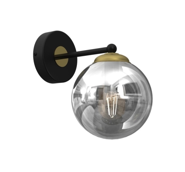 WALL LIGHT BURSA E14 BLACK/GOLD