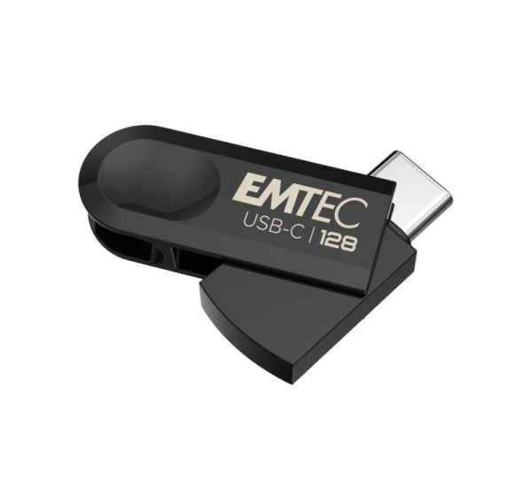 Emtec C280 USB flash drive 128 GB USB Type-C 3.2 Gen 1 (3.1 Gen 1) Black
