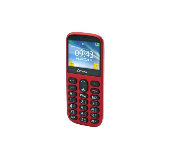 Olympia Mobiltelefon SUN GroĂźtasten rot