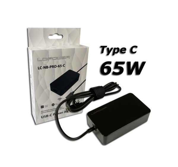 LC-Power LC-NB-PRO-65-C power adapter/inverter Indoor 65 W Black