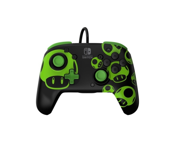 PDP REMATCH Wired Controller: 1-Up Glow in the Dark