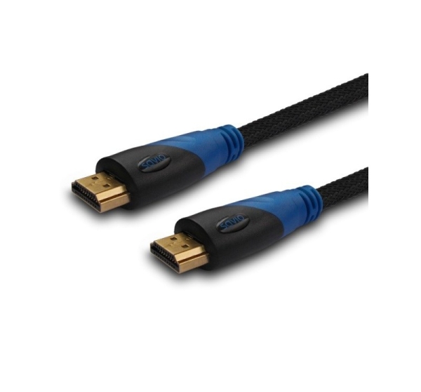 Savio CL-48 HDMI cable 2 m HDMI Type A (Standard) Black,Blue