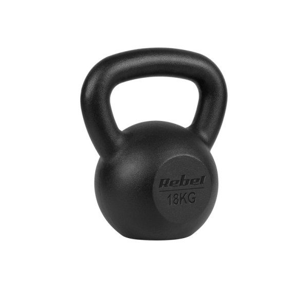 Cast iron kettlebell 18kg, REBEL ACTIVE