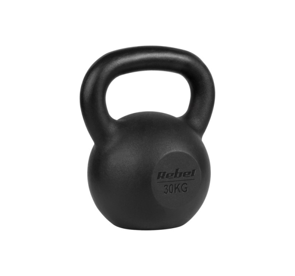 Cast iron kettlebell 30kg, REBEL ACTIVE