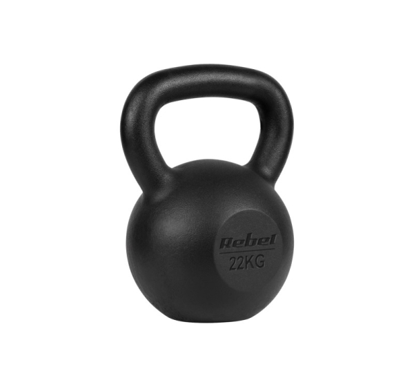 Cast iron kettlebell 22kg, REBEL ACTIVE