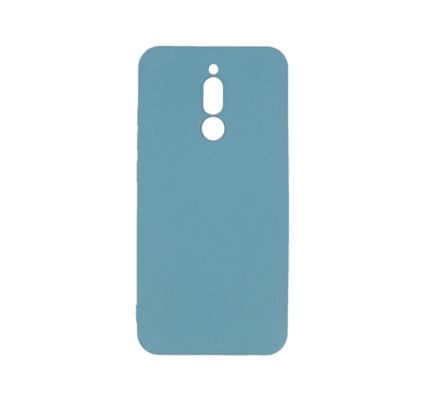 Evelatus Xiaomi Redmi 8 Soft Touch Silicone Case with Strap Blue