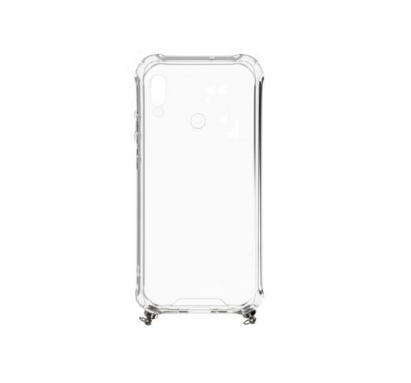 Evelatus Xiaomi Redmi 7 Silicone Transparent with Necklace TPU Strap Gold