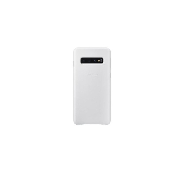 Samsung Galaxy S10 Leather cover White