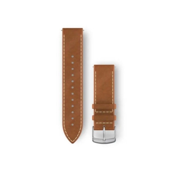 Garmin   Quick Release Bands (20 mm)
Tan italian leather, silver hardware