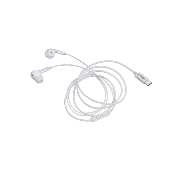 Activejet Wired Headphones Type C White