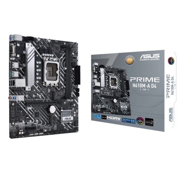 ASUS PRIME H610M-A D4-CSM Intel H610 LGA 1700 micro ATX