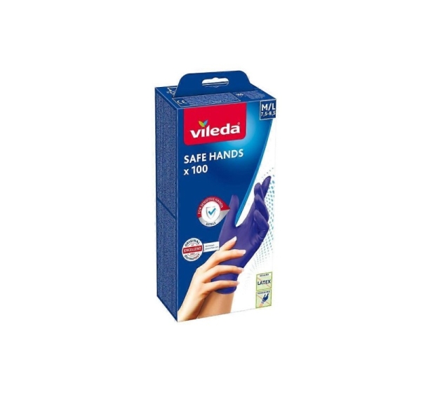 VILEDA Safe Hands – nitrile gloves M/L 100 pcs