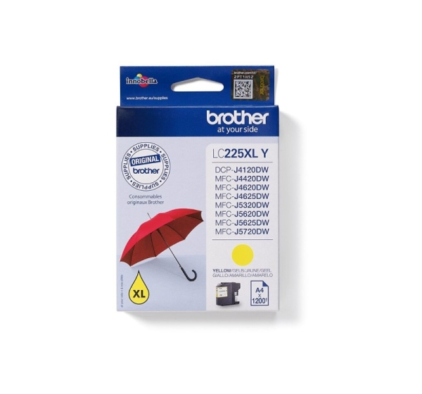 Brother LC225XLY | Ink Cartridge | Yellow