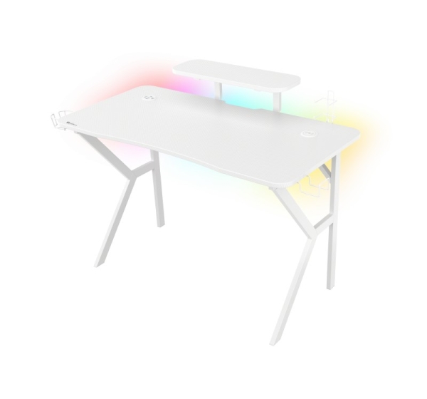 Genesis | Gaming Desk | Holm 320 RGB | White