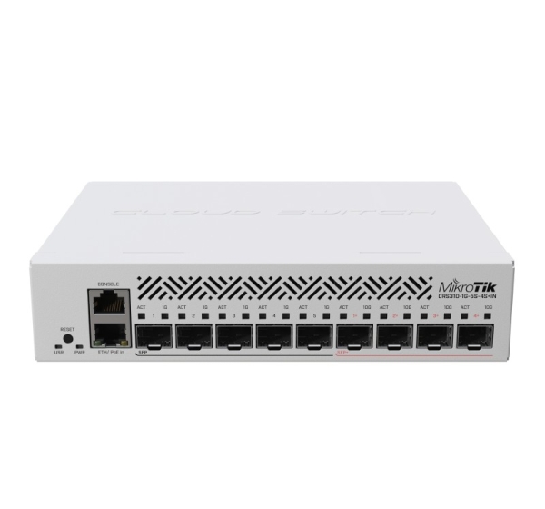 MikroTik Cloud Router Switch CRS310-1G-5S-4S+IN Managed L3