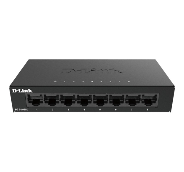 D-Link | Switch | DGS-108GL/E | Unmanaged | Desktop | Gigabit Ethernet (copper) ports quantity 8 | 60 month(s)