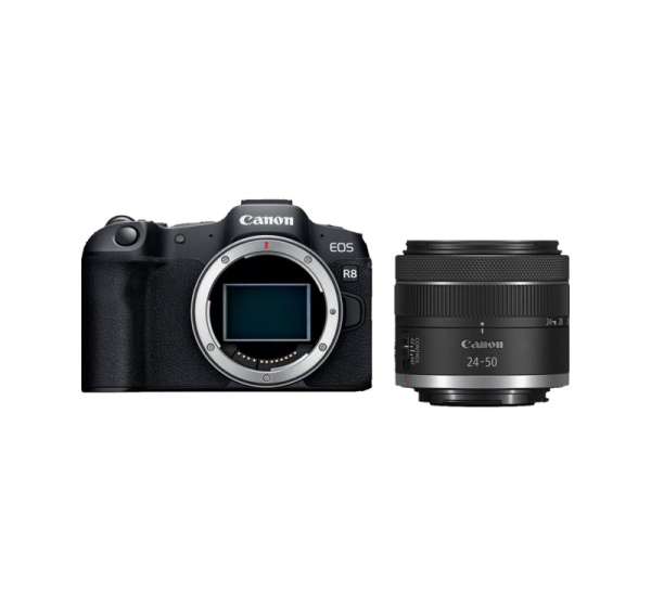 Canon EOS R8 Body + RF 24-50mm F4.5-6.3 IS STM (AIP) Megapixel 24.2 MP Image stabilizer