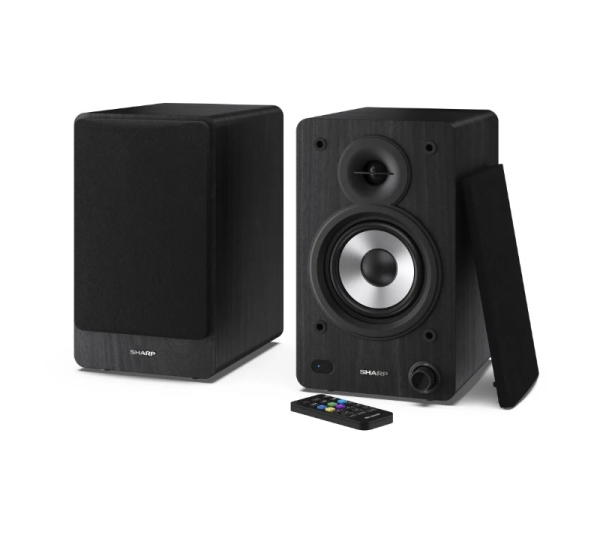 Sharp CP-SS30 Bookshelf Speakers, Black | Sharp | Speakers | CP-SS30(BK) Bookshelf | 60 W | Bluetooth | Wireless connection | Black