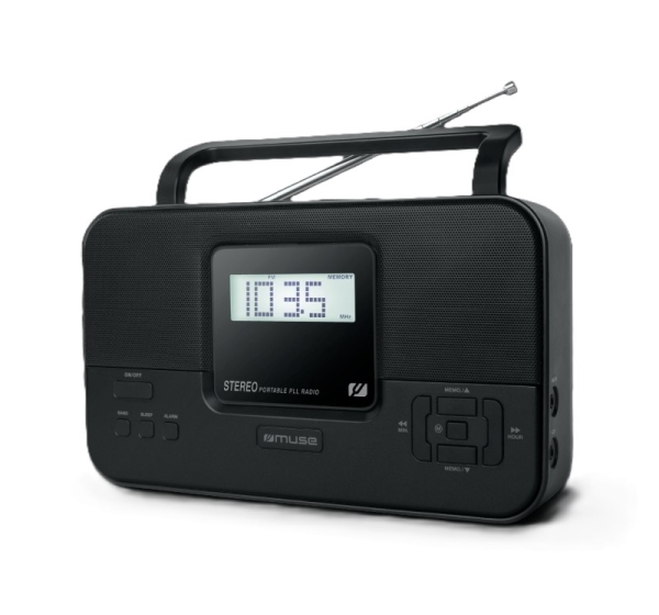 Muse Stereo Portable Radio M-087 MB PLL AUX in FM radio