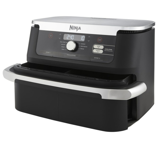 NINJA Double Air Fryer AF500EU Foodi FlexDrawer Power 2470 W
