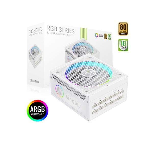 Gamemax PSU RGB 1050G WH 1050 W Gold