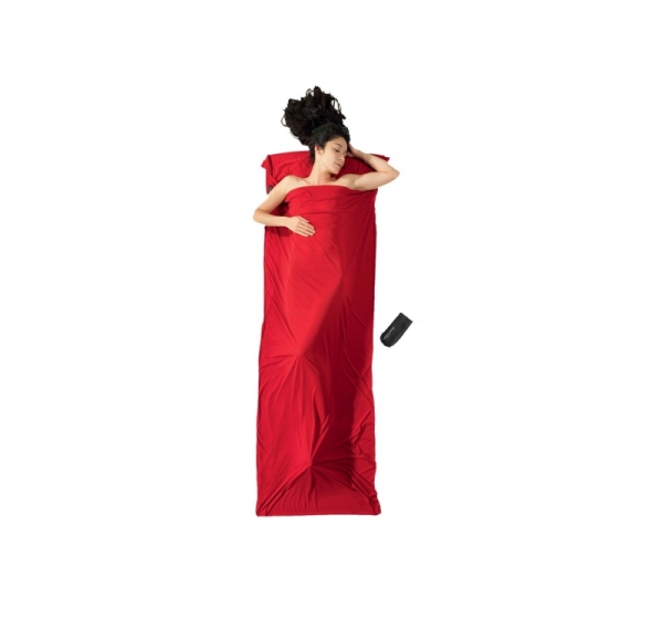 Cocoon TravelSheet Rectangular sleeping bag Cotton, Fabric Red