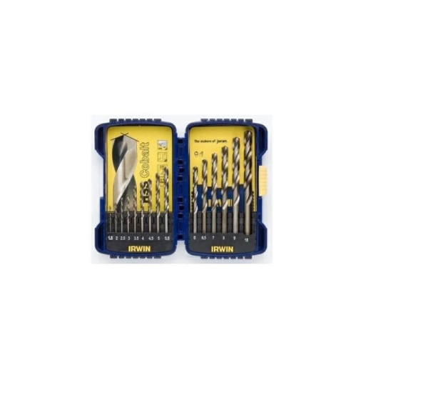 IRWIN DRILL BIT SET 15pcs. COBALT 1.5-10mm